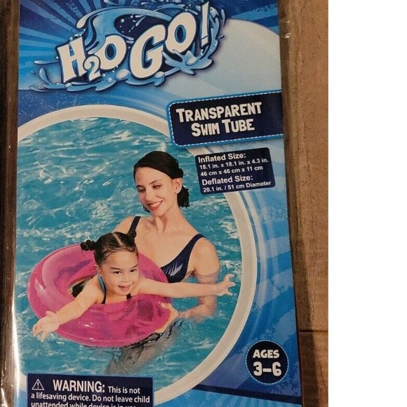 Bestway H20 Go! pink transparent swim ring - Picture 1 of 5